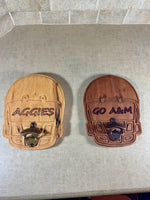 Football Bottle Opener, College Football, University of Texas, Texas A&M, Bottle Opener, Custom Bottle Opener, Custom Gift, FREE SHIPPING