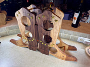 Western Themed Wine Rack - Gift for Wine Lovers