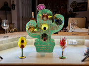 Cactus Wooden Wine Rack - Gift for Wine Lovers
