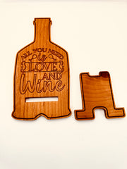 Wine Lover's Cell Phone Stand