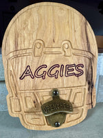 Football Bottle Opener, College Football, University of Texas, Texas A&M, Bottle Opener, Custom Bottle Opener, Custom Gift, FREE SHIPPING