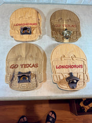 Football Bottle Opener, College Football, University of Texas, Texas A&M, Bottle Opener, Custom Bottle Opener, Custom Gift, FREE SHIPPING