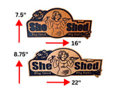 She Shed Wooden Sign - Wall Decor