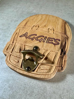 Football Bottle Opener, College Football, University of Texas, Texas A&M, Bottle Opener, Custom Bottle Opener, Custom Gift, FREE SHIPPING