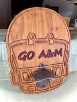 Football Bottle Opener, College Football, University of Texas, Texas A&M, Bottle Opener, Custom Bottle Opener, Custom Gift, FREE SHIPPING