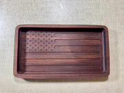 American Flag Catchall Tray, Catch-all Tray, Change Tray, Patriotic Gift, Gift for Him, Father's Day Gift, FREE SHIPPING