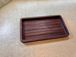 American Flag Catchall Tray, Catch-all Tray, Change Tray, Patriotic Gift, Gift for Him, Father's Day Gift, FREE SHIPPING