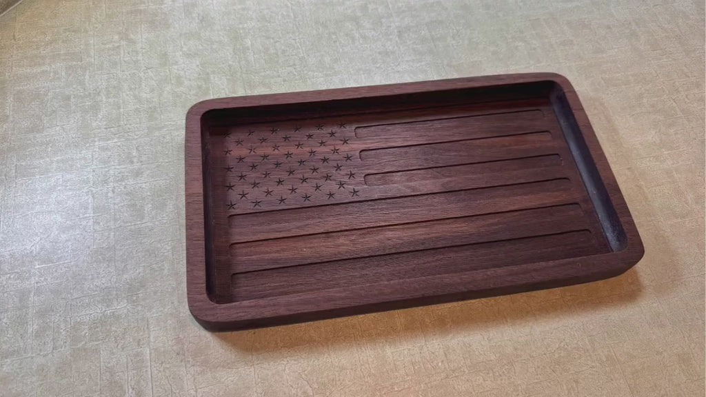 American Flag Catchall Tray, Catch-all Tray, Change Tray, Patriotic Gift, Gift for Him, Father's Day Gift, FREE SHIPPING